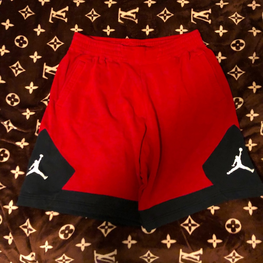 EUC Red And Black Jordan SweatShorts!